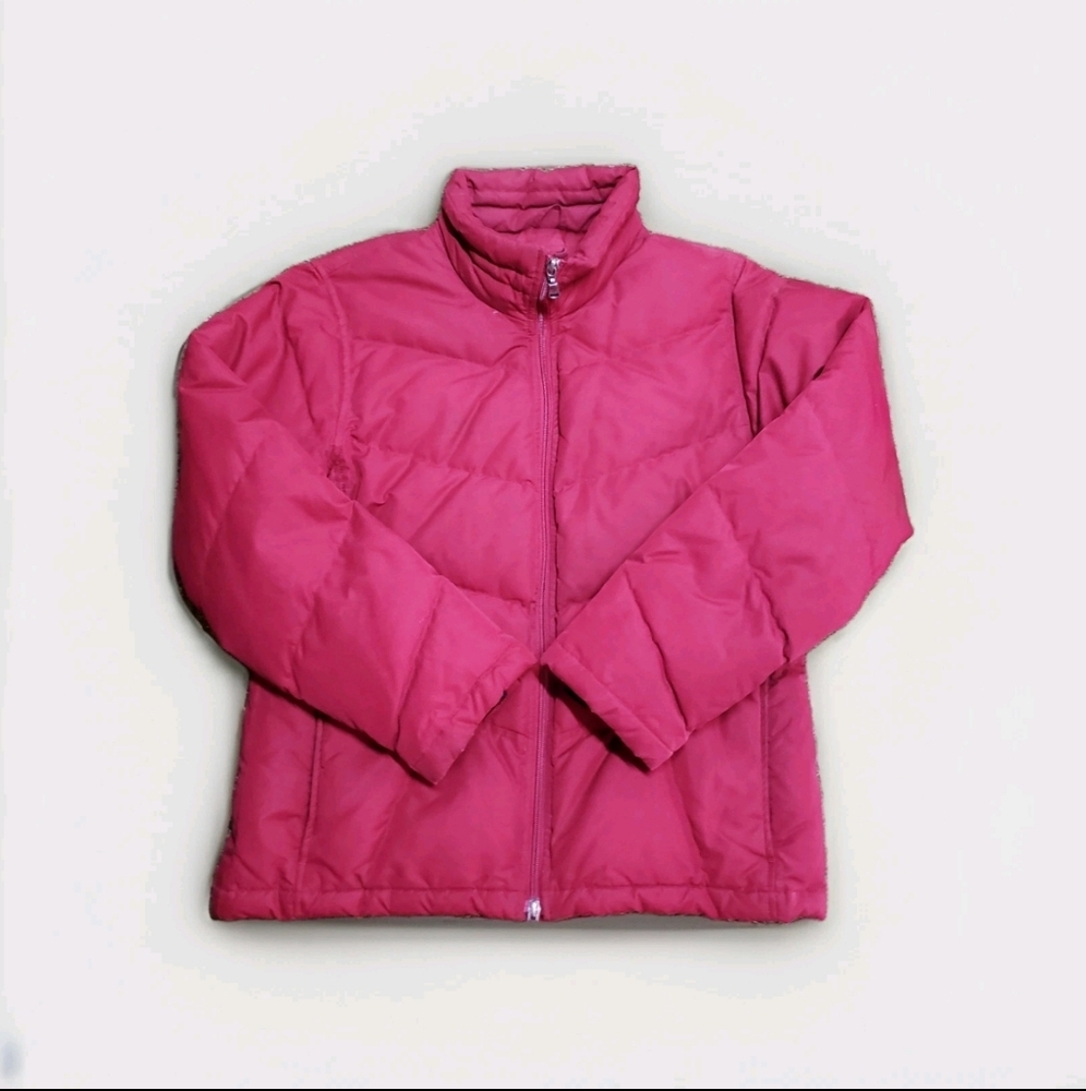 Eddie Bauer Burgundy Maroon Quilted Jacket Sz Small Womens Hiking Camping H1